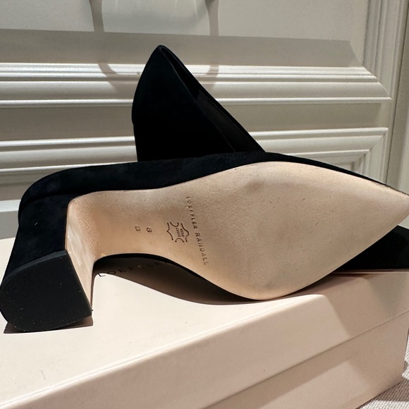 Loeffler Randall - Paulina Black Suede Block Heels - Picture 3 of 6